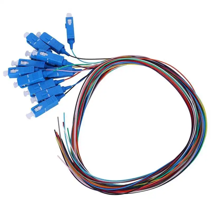 SC/UPC Fiber Pigtail Cable Sigle Mode 12-Cores SC Square Head with PVC Outer Shell for Optical Local Area Networks | Обустройство