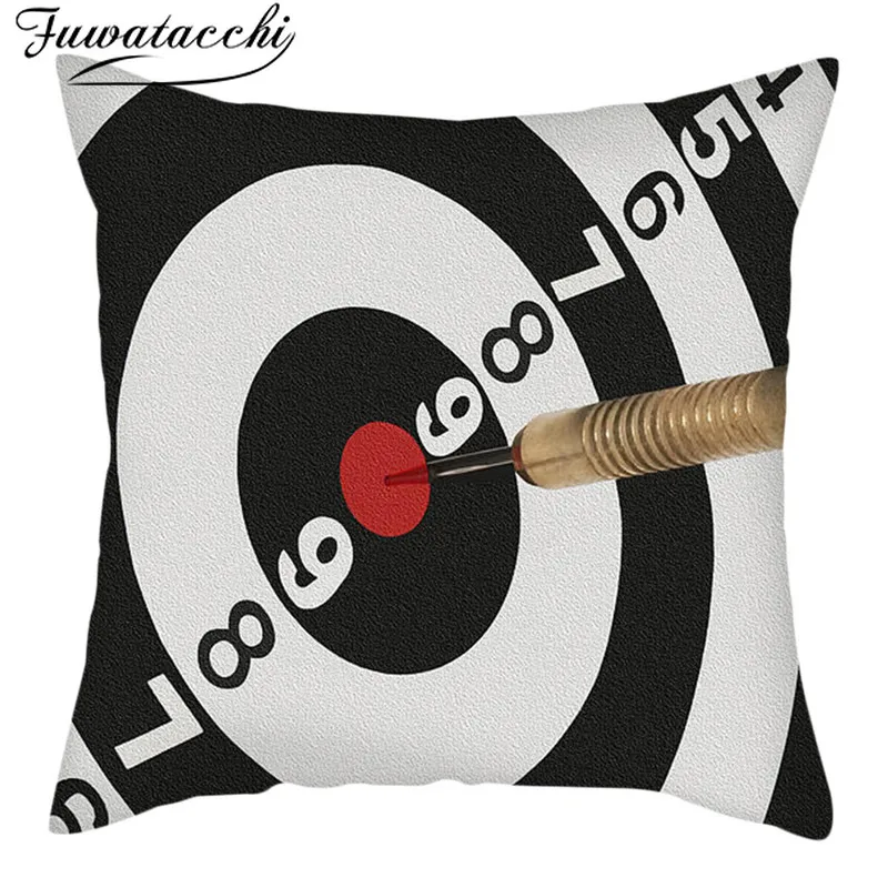 

Fuwatacchi Darts Pattern Cushion Cover Realistic Printed Chair Pillow Covers Decoration Home Sofa Throw PillowCases 45cmX45cm