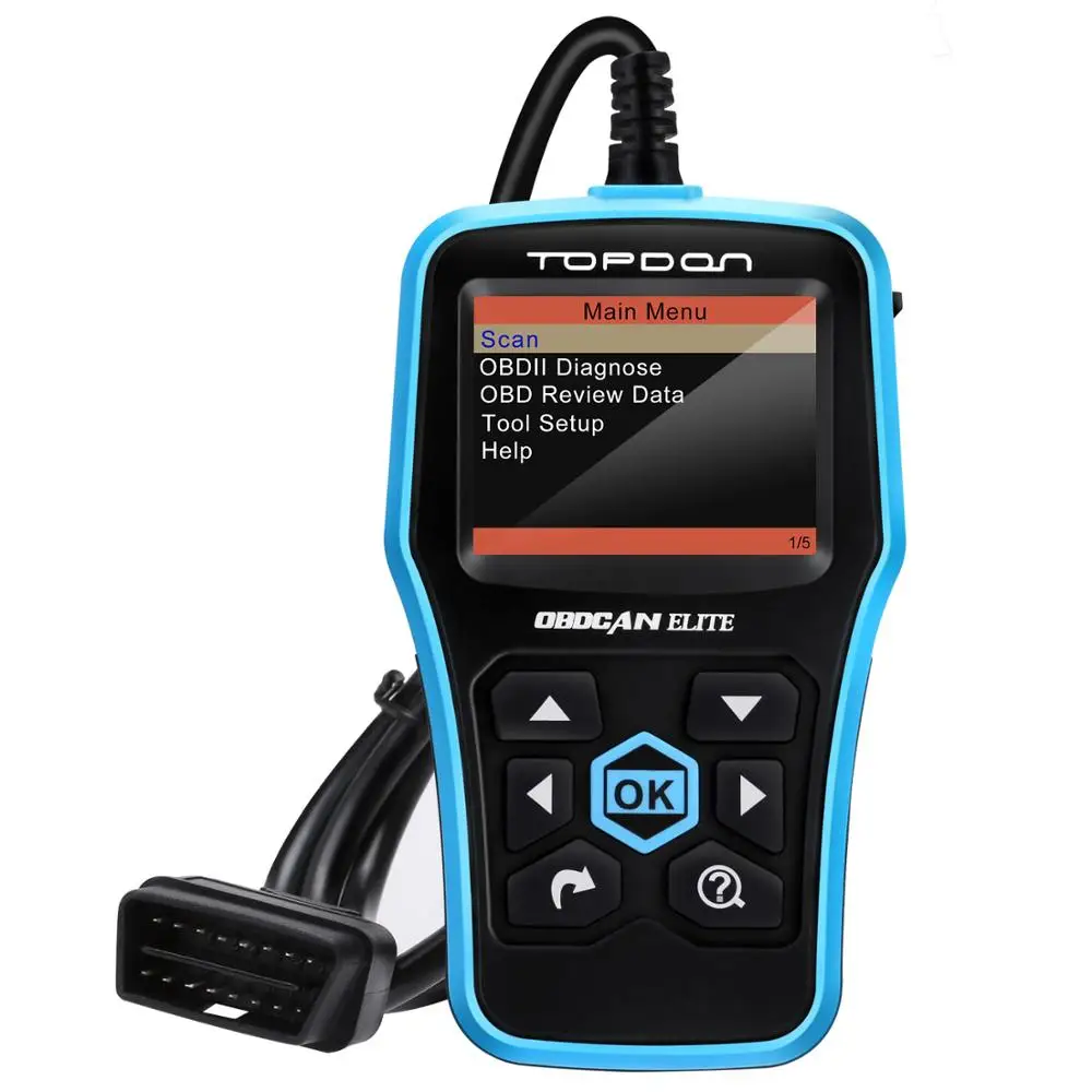 TOPDON OBDCAN ELITE Полный OBD2 сканер диагностический для считывания кодов автомобиля ODB2