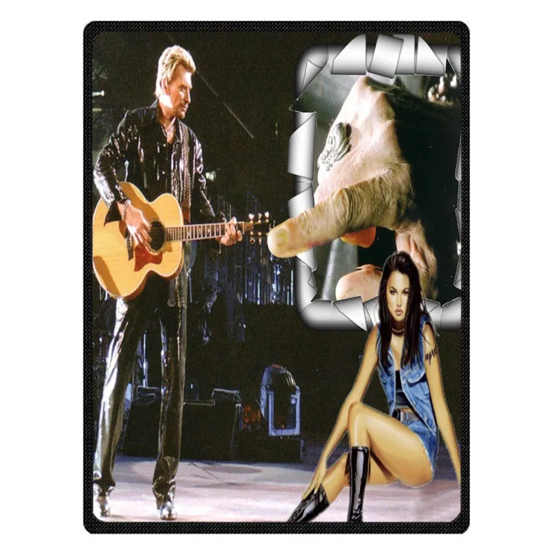 Hot Sale Kintting Blankets Johnny Hallyday Manta Fleece Blanket Sofa/Bed/Plane Travel Plaids Bedding bedspread | Дом и сад