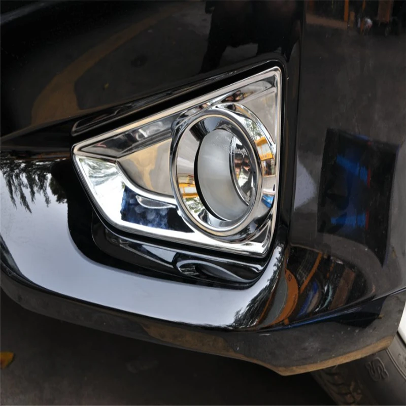 

WELKINRY car auto cover for Toyota Mark X GRX13 2012 2013 2014 2015 ABS chrome front head fog lamp light trim