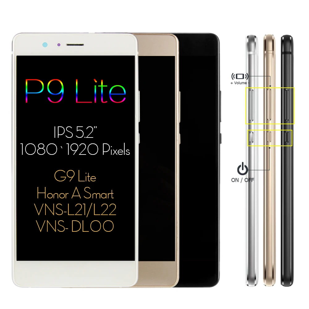 Srjtek 5 2 ''для Huawei P9 Lite LCD сенсорный экран стеклянная панель Замена для дисплей