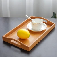 nanzhu rectangular hotel bamboo tray tea tray household fruit tableware tea set bamboo plate