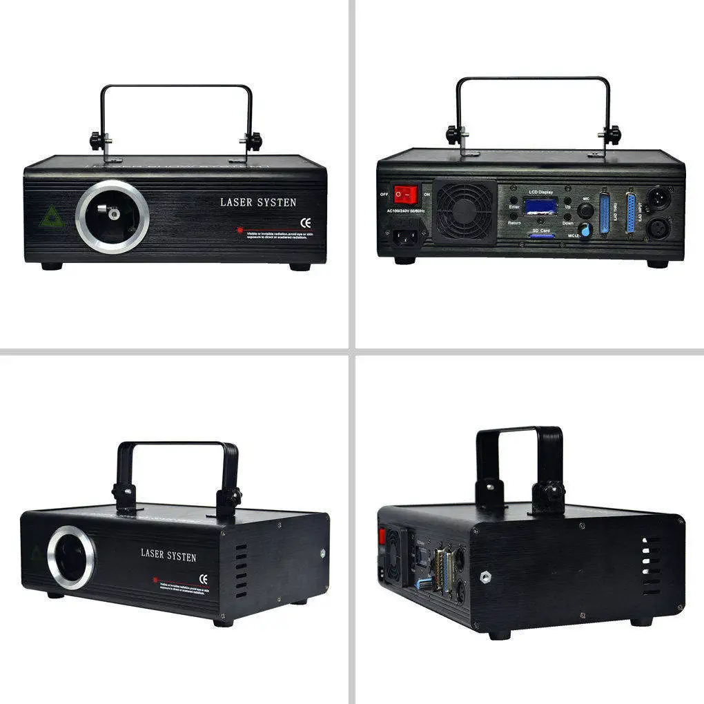 20 KPPS Galvo сканер AUCD DMX 512 ILDA RGB лазерное редактирование SD карты программы диско бар DJ