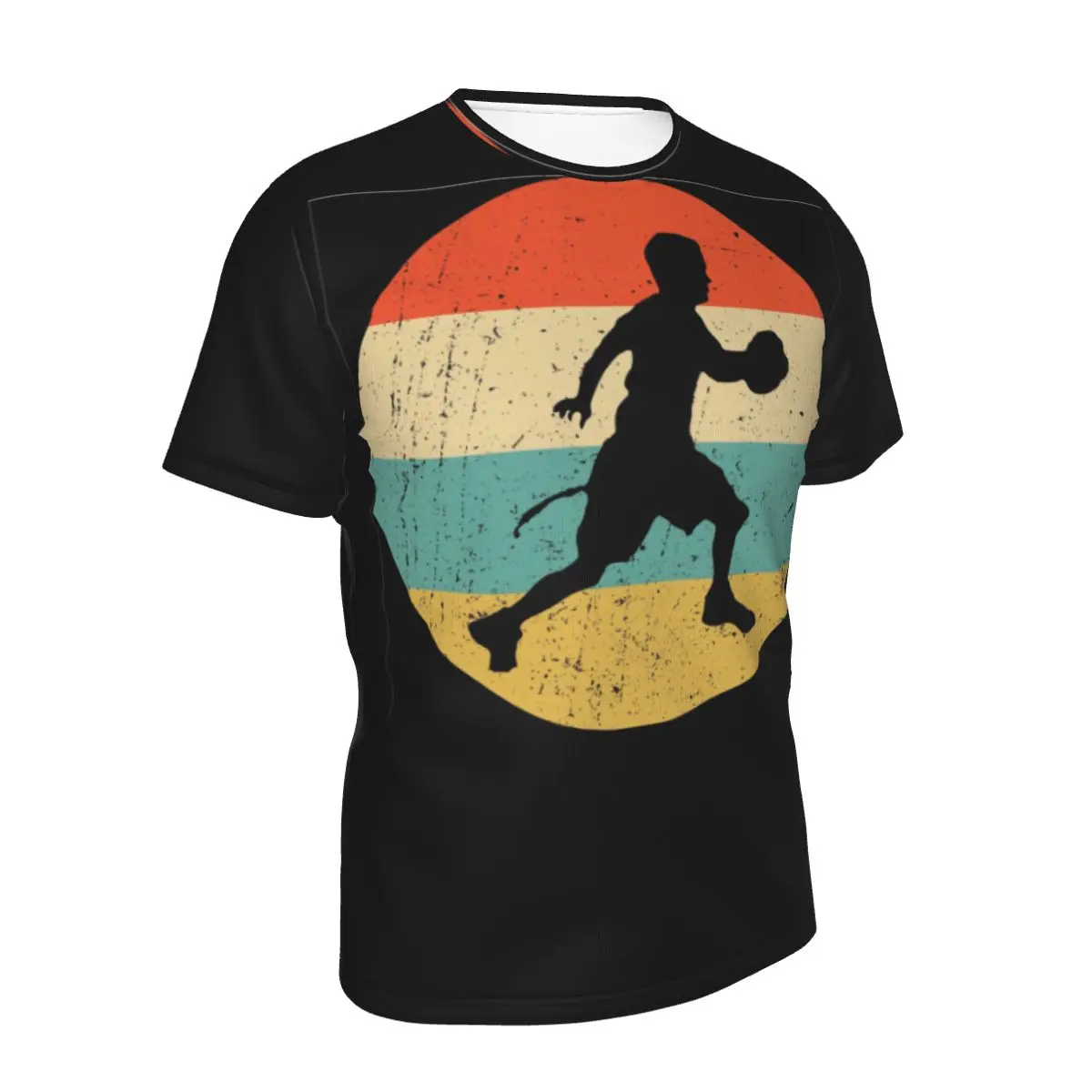 Футболка в винтажном стиле с изображением флага футбольного мяча | Мужская