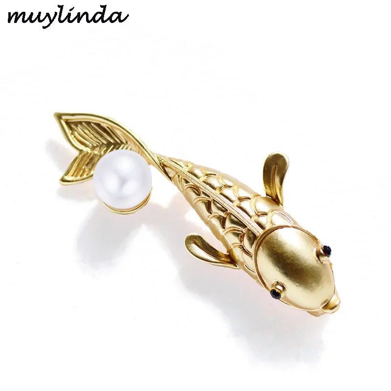Muylinda брошь с рыбой в китайском стиле вечерние банкетные броши ювелирные изделия