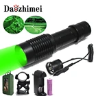 Zoom зеленыйкрасныйбелыйсветодиодный светильник для охоты, светильник XM-L Q5 1000 люмен, режим вкл.выкл., с пультом, дистанционным переключателем давления 18650