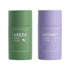 Маска-карандаш с зеленым чаем, средство для контроля жирности баклажанов, маска для ухода за кожей лица, увлажняющая грязь для чистых пор и черных точек