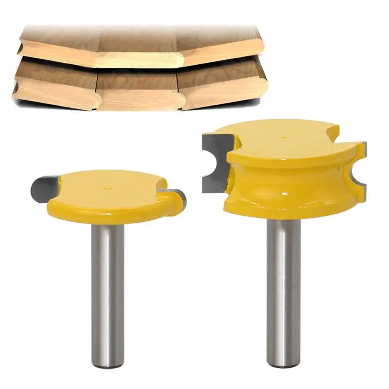 Набор фрез для деревообработки комплект из 2 шт./компл. 8 мм хвостовик канавка