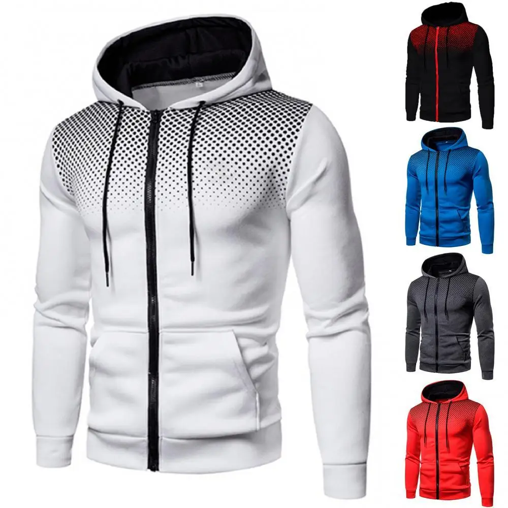 

Men Autumn Winter Long Sleeve Hoodie Coat 3D Print Jacket Sweatshirt Cardigan Sweatshirt Men Hip Hop Hoody Male Casual Tops