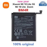 xiao mi 100 orginal bm4r 4160mah battery for xiaomi mi 10 lite 5g mi 10 lite zoom high quality phone replacement batteries
