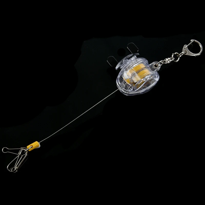 Растягивающийся брелок для рыбьего колеса серебряный цвет рыболовные снасти