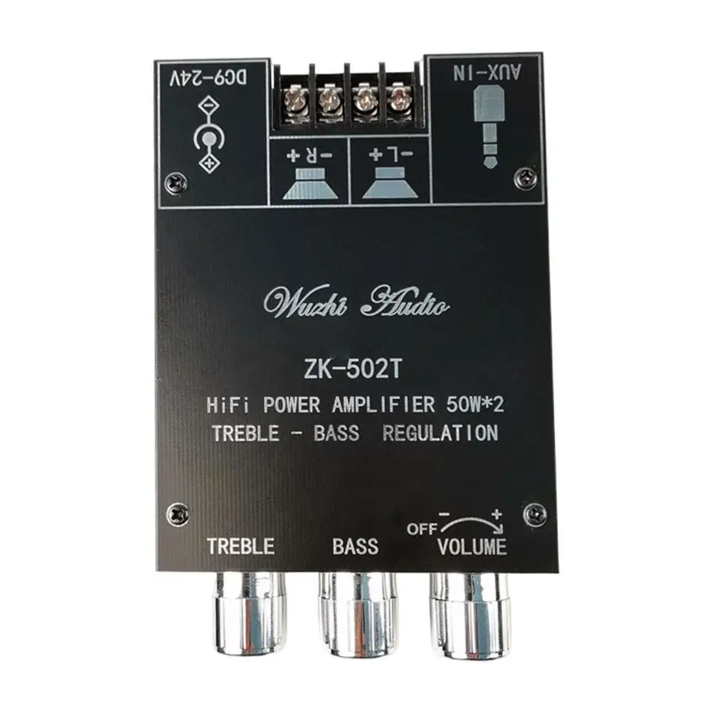 

50 Вт * 2 Bluetooth-совместимый аудиоресивер 5,0 мощный аудио стерео усилитель плата двухканальная стерео