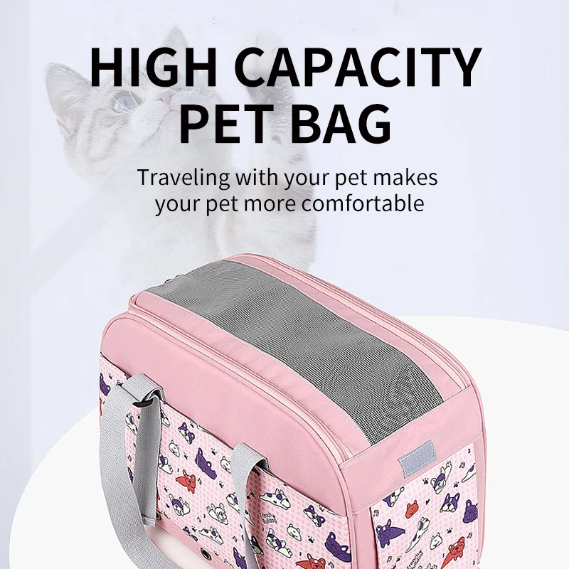 

Удобная переноска для домашних животных, воздухопроницаемая Сумка-слинг для собак и кошек, вместительная переносная сумка-тоут для щенков ...