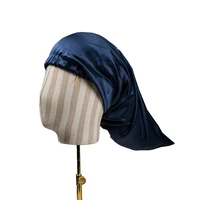 silk bonnet for long hair 19momme mulberry silk night sleep cap elegant hair silk turbans care accessories