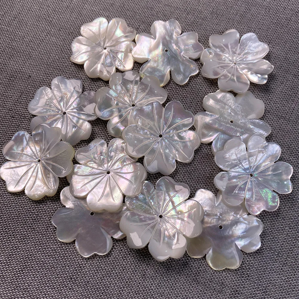 

Бусины россыпью в виде ракушек, натуральный пресноводный белый цветок, для изготовления ювелирных изделий, браслетов, ожерелий «сделай сам...