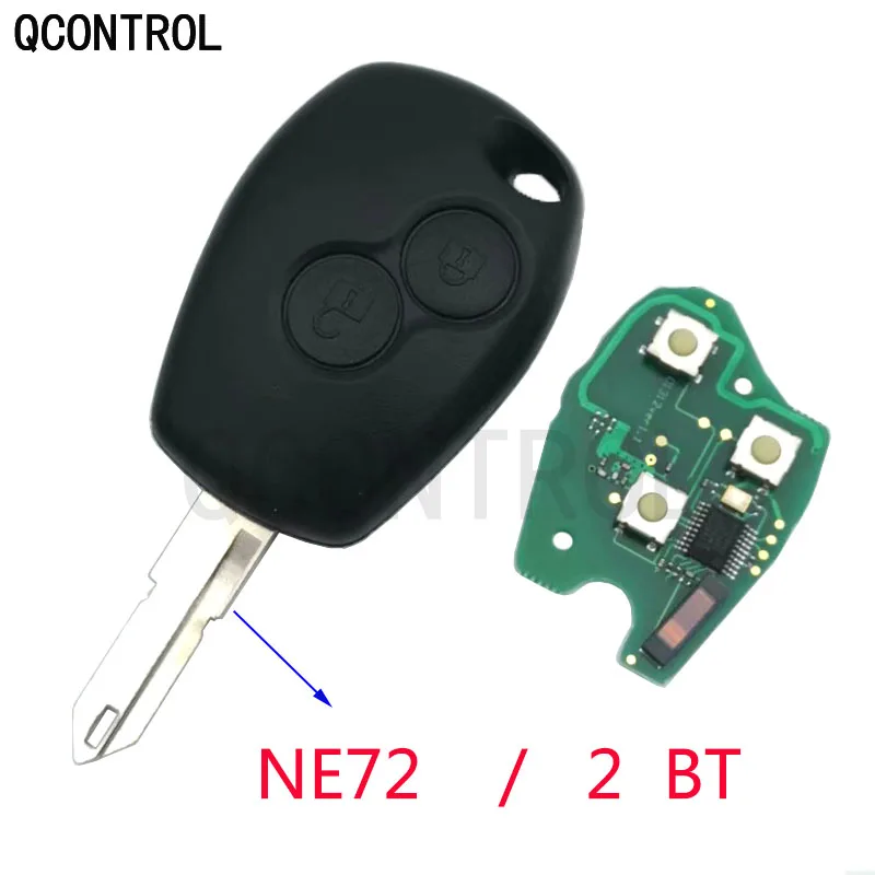 QCONTROL 2-кнопочный автомобильный дистанционный ключ для Renault Duster Logan Fluence Clio Vivaro Movano