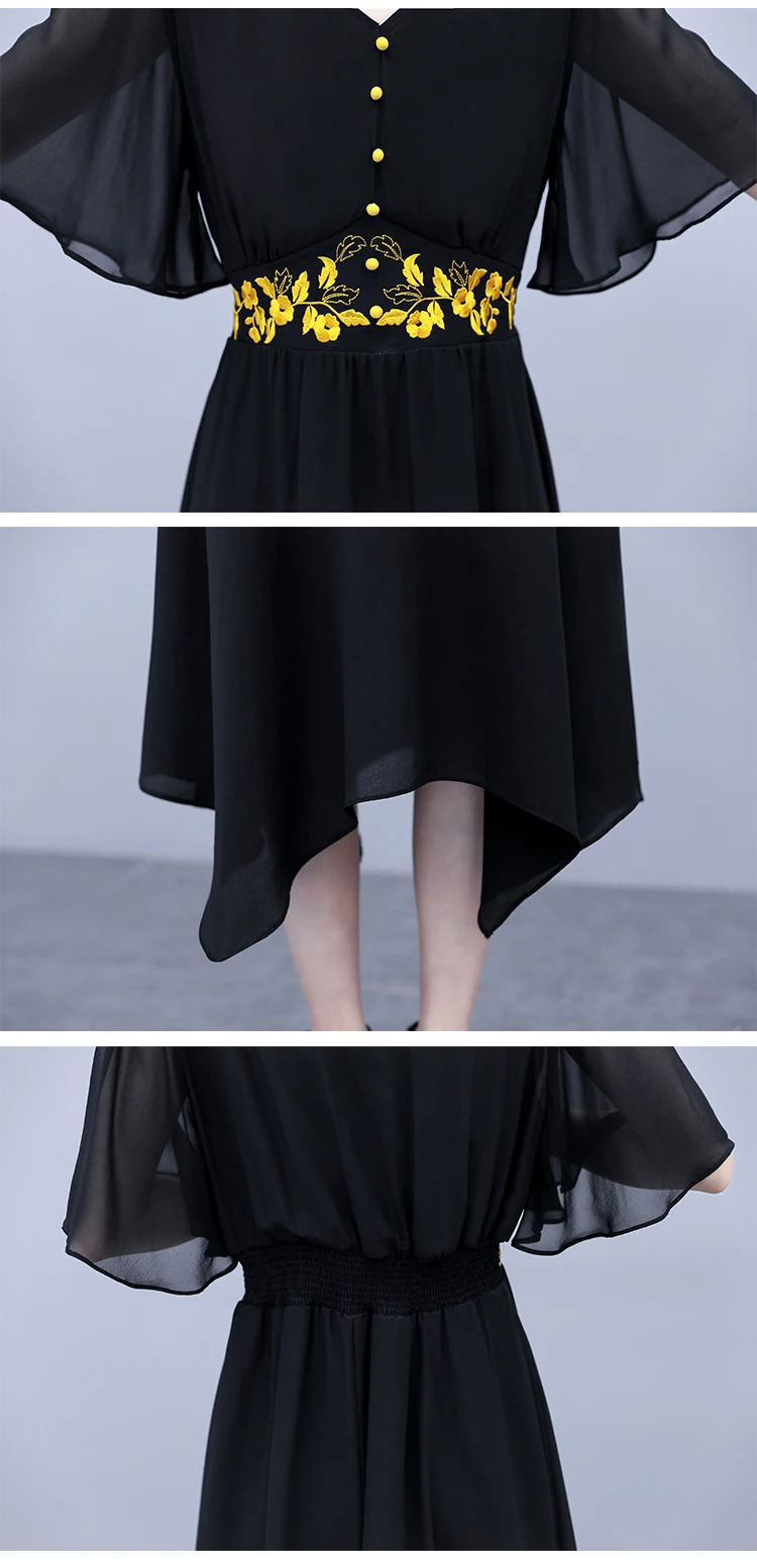

Embroidered Dress Women Vestidos Plus Size Luxury Women Dresses Patchwork Korean Dress Vestidos De Fiesta Robe Femme