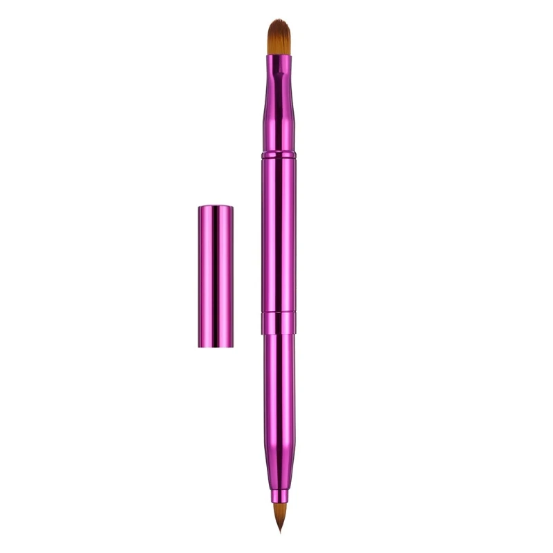 

Dual End Lip Brush Concealer Brushes Retractable Lipstick Eyeshadow Foundation