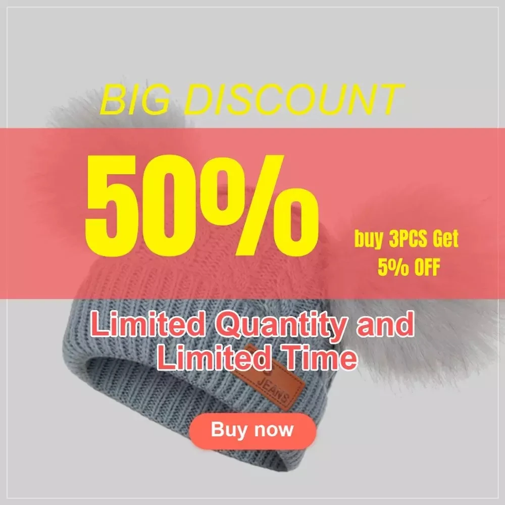 Детская зимняя вязаная шапка с помпоном детские вязаные шапочки Теплая для