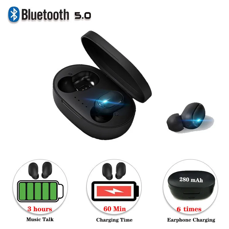 A6s мини беспроводные наушники Bluetooth 5 0 для Oneplus 5t 6 6t 7 pro с зарядным боксом