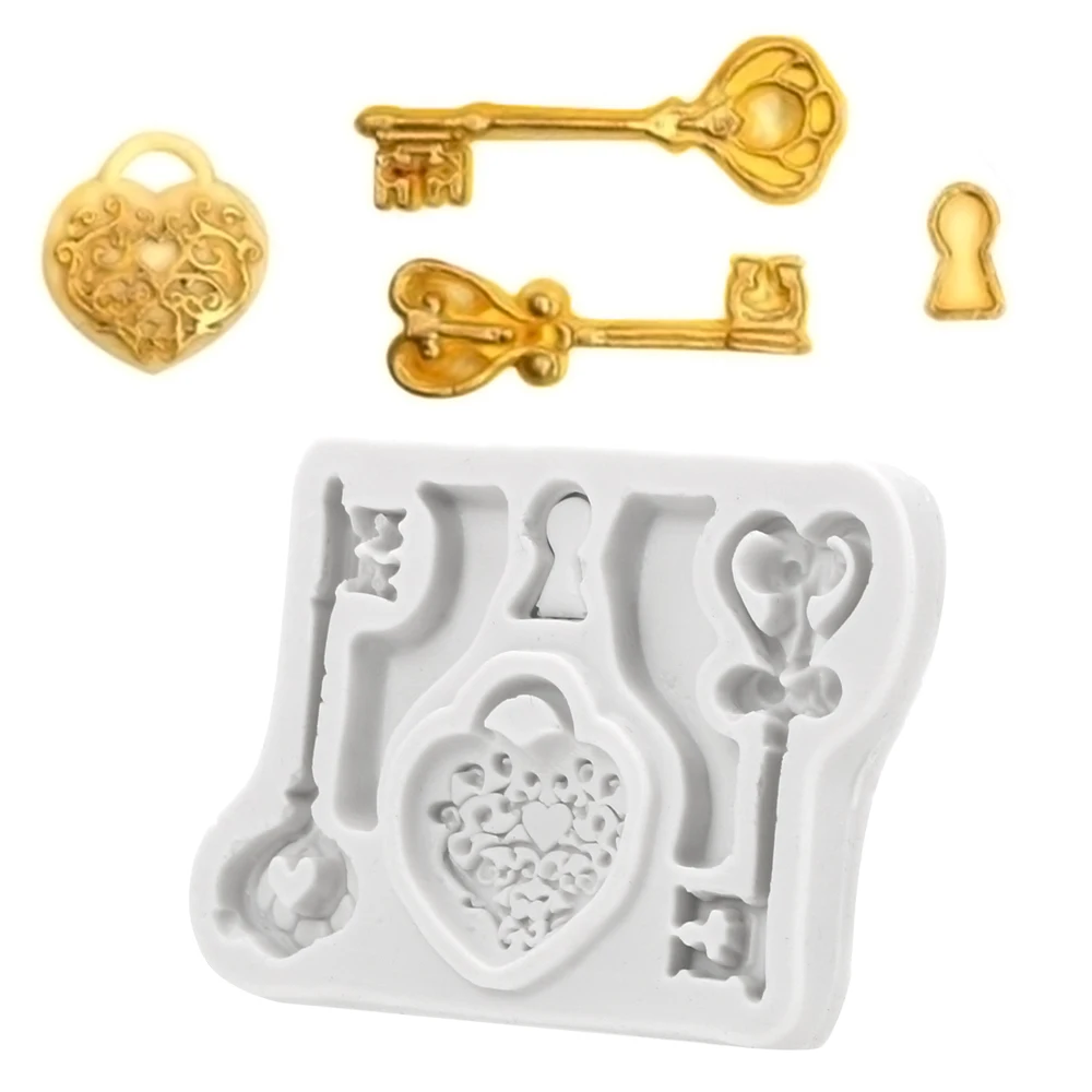 Силиконовая форма в виде ключа и помадки|Формы для тортов| |