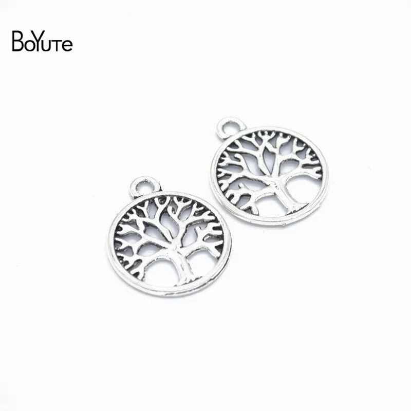 BoYuTe оптовая продажа (100 шт./лот) Подвески из металлического сплава 24*20 мм Древо