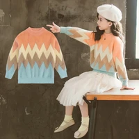 girls sweater kids coat outwear 2021 princess plus velvet thicken warm winter autumn knitting tops cottonpullover childrens cl