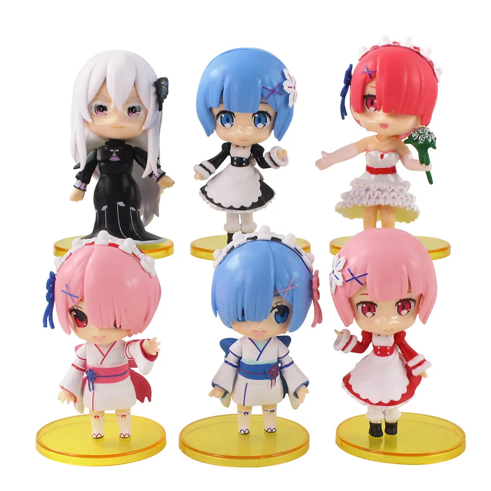 Фигурка Rem Ram Emilia из ПВХ экшн-аниме Re:Life In A Different World From Zero коллекционная кукла