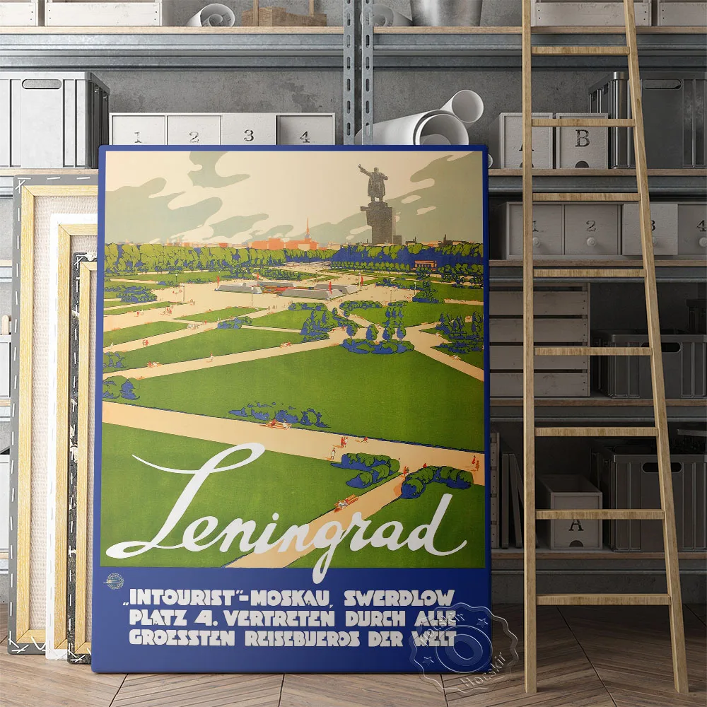 

World Travel Prints Poster, Leningrad British London Italia Journey Wall Painting, Airline Wall Picture, Plane Tour Wall Sticker