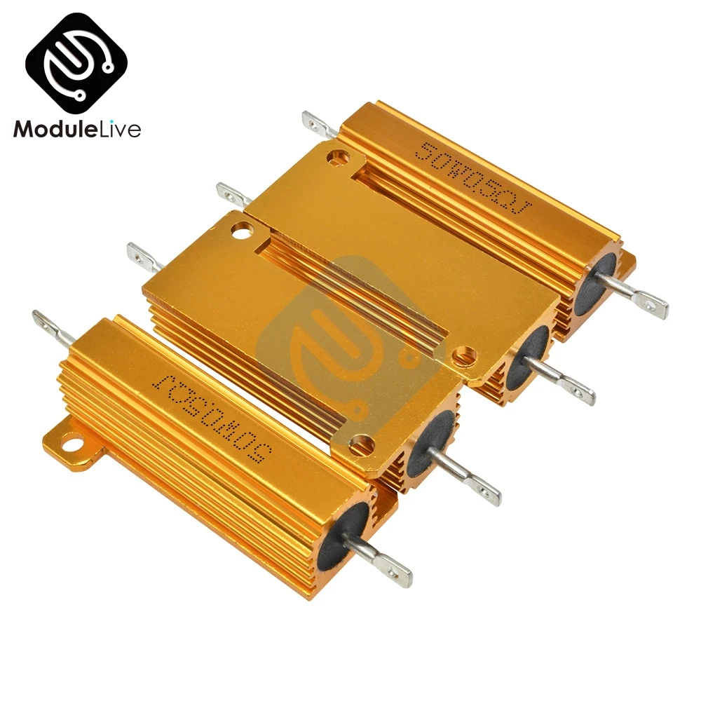 50W Shell Мощность металлический корпус чехол Алюминий с проволочной обмоткой