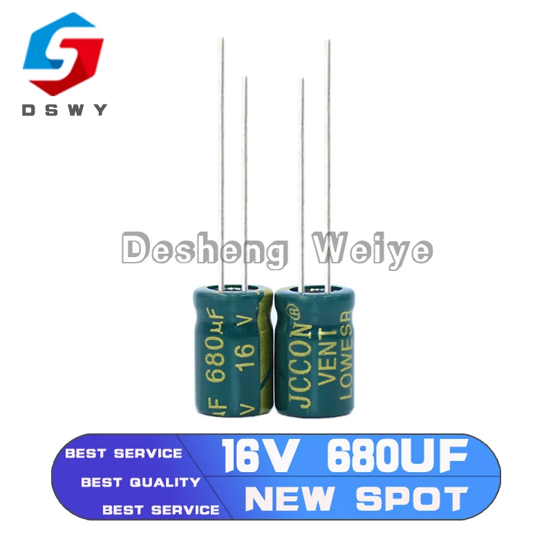 

50 шт Высокое качество 16V680UF 8*12 мм 680 мкФ 16V 8*12 электролитический конденсатор с алюминиевой крышкой