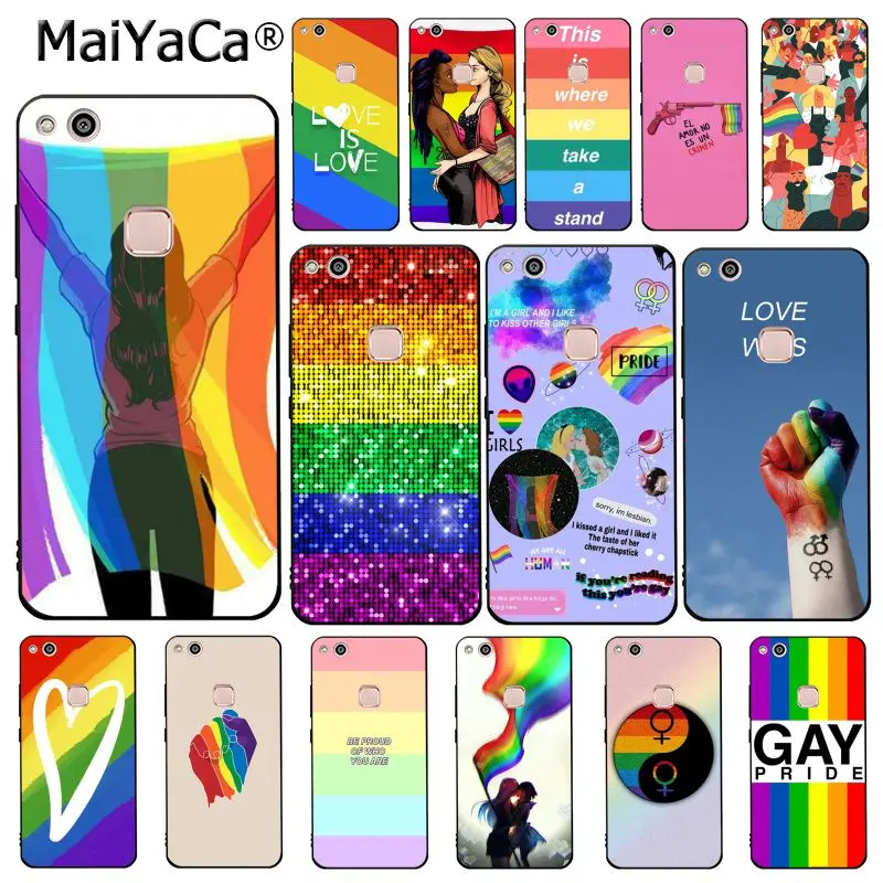 Чехол для телефона MaiYaCa Gay Lesbian LGBT Rainbow Pride ART Для Huawei Y9 Y7 Y6 II Y5 Prime 2018 2019|Бамперы| |