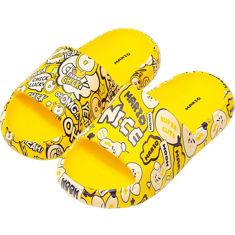 

2021 Summer New Children's Slippers Cartoon Open-toed Sandals Home Bathroom Non-slip Slippers Outdoor Breathable Beach Shoes