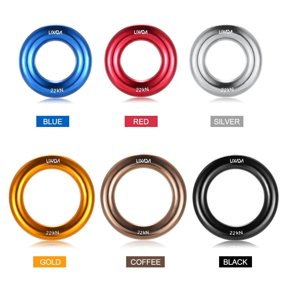 Lixada 22KN альпинистское уплотнительное кольцо алюминиевое для альпинизма уличное