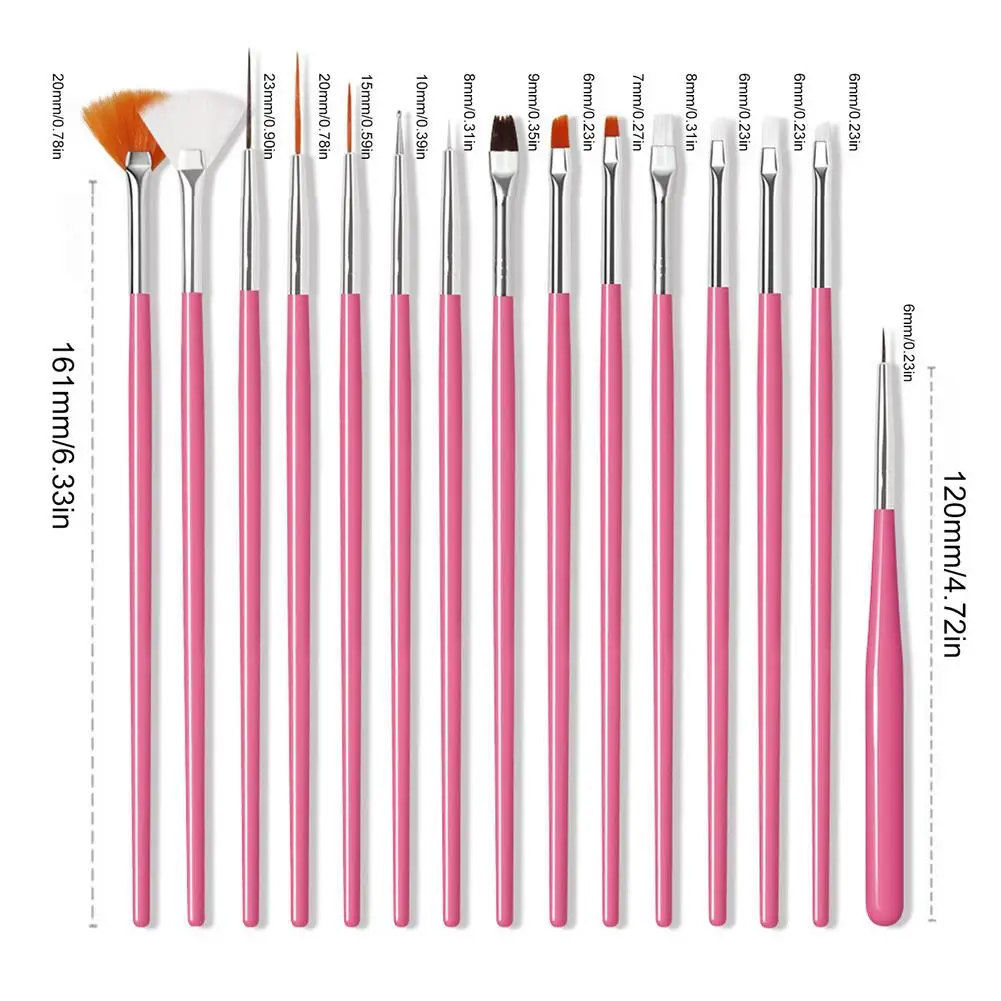 

Manicure Brush Set Dot Paint Pen Acrylic Nail Extension Painting Nail Brush Nail Art Gel Ornament Dot Drill Pen Nail Tool Set