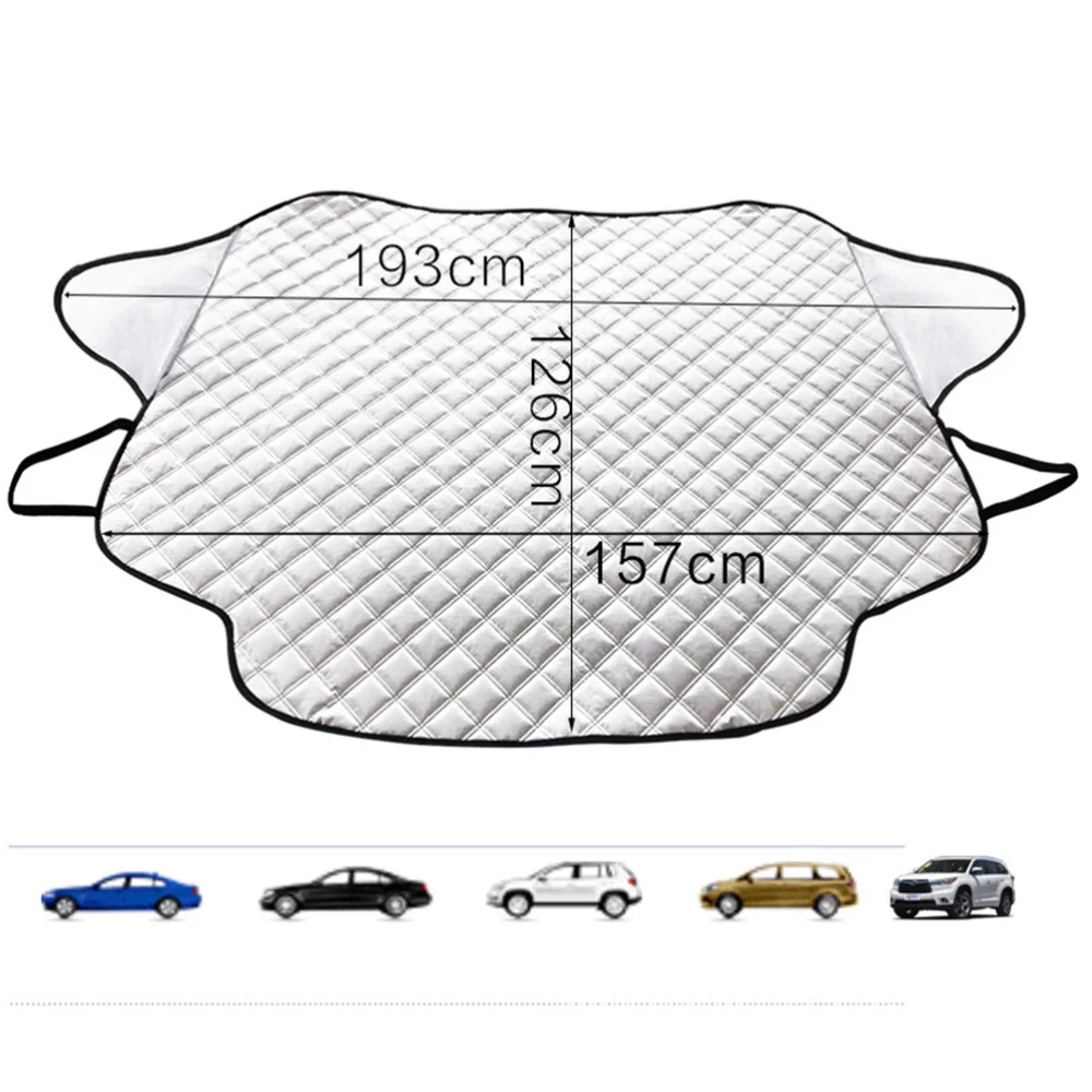 

1PC Car Sunshade Multi-Purpose Car Windshield Cover Anti Snow Frost Dust Shield Sun Screen Protector (147x116cm)