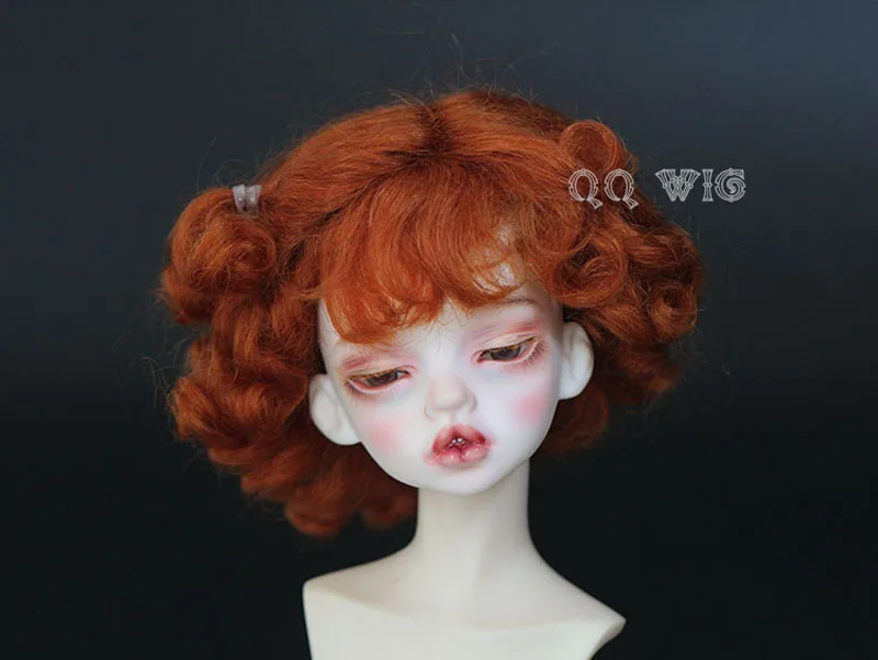 1/6 BJD парик Супер кукла Мода Милый короткий кудрявый мохер для куклы волос