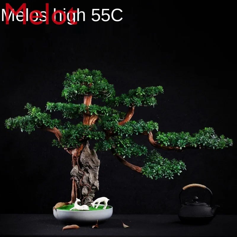 

Tree Rock Root Carving Crafts Simulation Songxin Chinese Hotel Living Room Shelf Desktop Modeling Bonsai