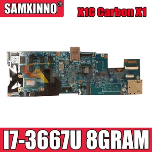 akemy 48 4rq01 021 motherboard for lenovo thinkpad x1c carbon x1 laptop motherboard fru 04x0495 cpu i7 3667u 8gram 100 test free global shipping