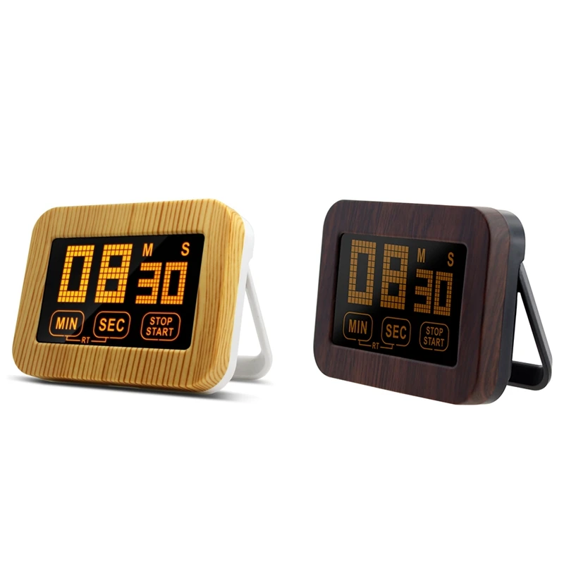 

LCD Touchscreen Kitchen Timer Digital Timer Magnetic Electronic Timepieces Loud Alarm Clock