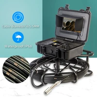 WP7600A Sewer Pipe Inspction Camera 20m Cable Plumbing Snake Industrial Endoscope 7 Monitor Waterproof Borescope Snake Camera