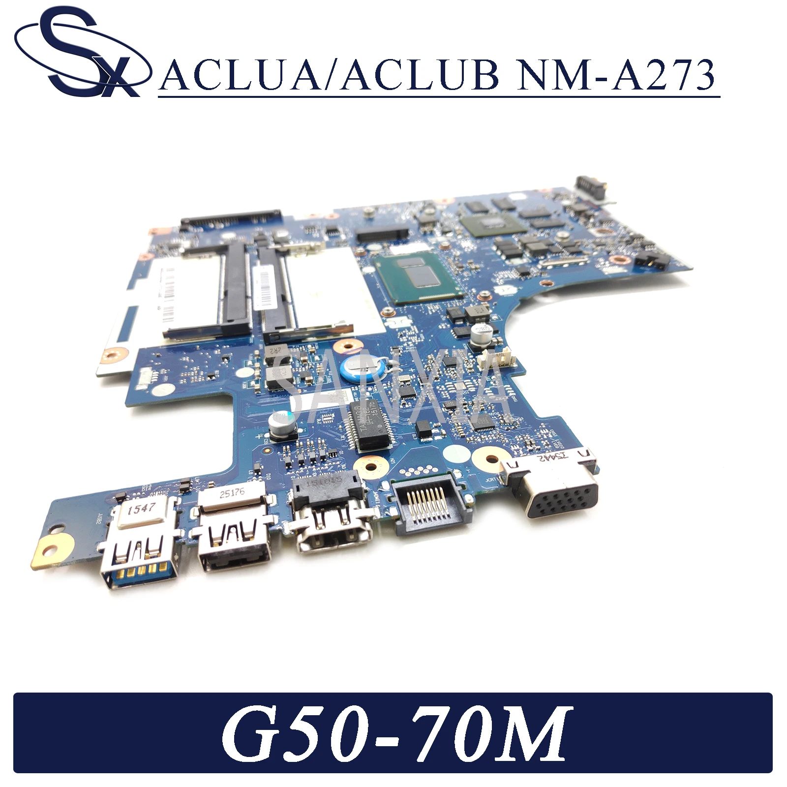 

KEFU NM-A273 Laptop motherboard for Lenovo G50-70M Z50-70 original mainboard I5-4210U GT820M