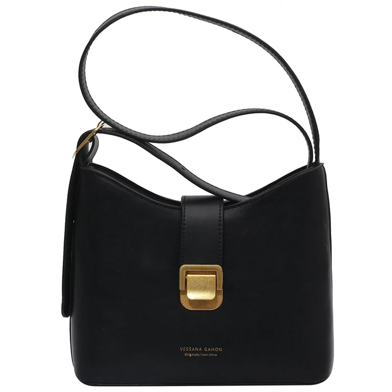 

Foreign style texture small autumn and winter new fashion Joker slung net red small Korean version of bucket bag