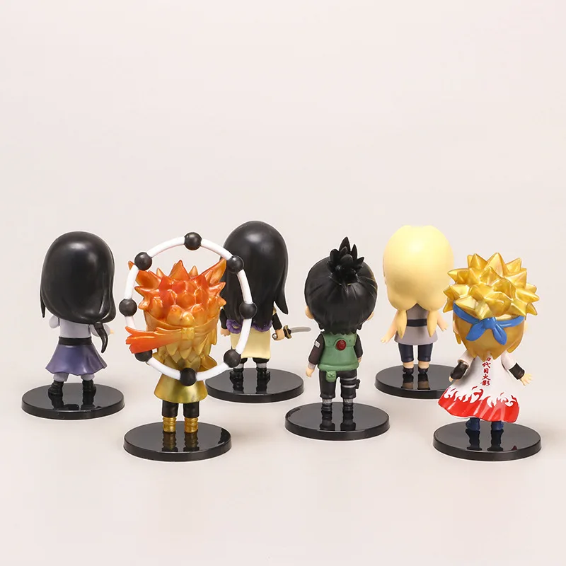 

6pcs/Lot 10cm Japanese anime Naruto Action Figures Naruto Tsunade Minato Neji Orochimaru PVC Toys Model Figurine Toy Gift