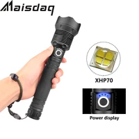 usb powerful xhp70 flashlight torch super bright lamp rechargeable zoom led tactical torch xhp70 xhp50 18650 or 26650 battery