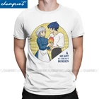 Ходячий замок футболки для мужчин Юмор футболки с круглым вырезом аниме Ghibli Миядзаки футболка с коротким рукавом Одежда размера плюс