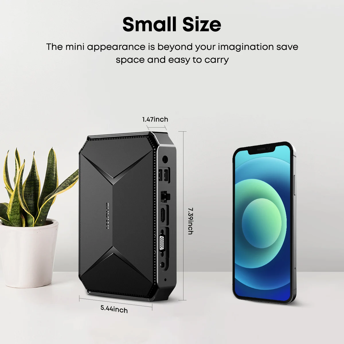 Настольный мини компьютер CHUWI HeroBox Pro Intel Jasper Lake N4500 до 2 8 ГГц Гб ОЗУ 256 ГБ SSD с 4 USB HD