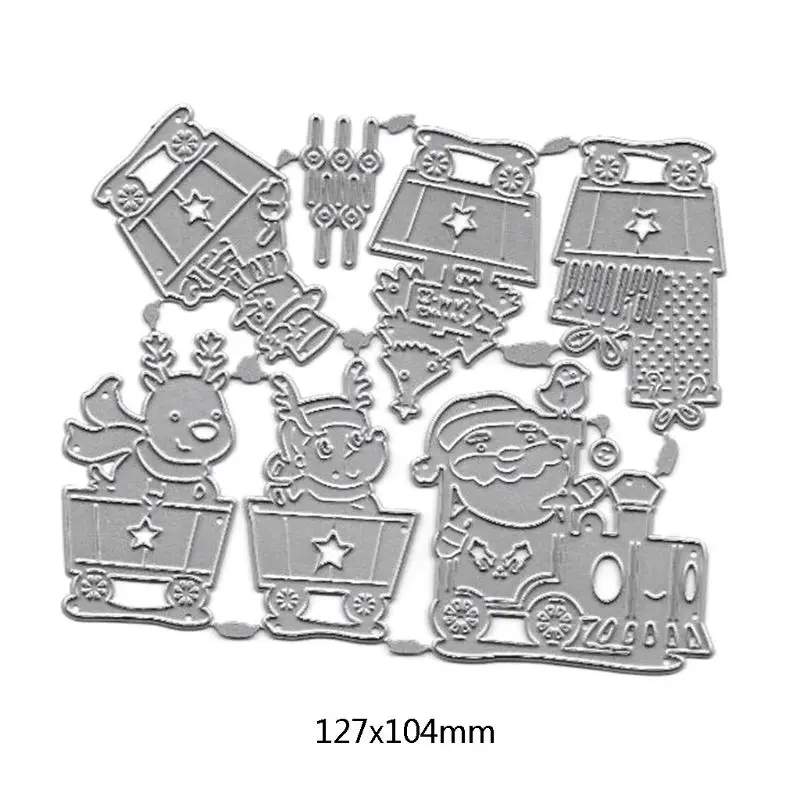 

Christmas Car Metal Cutting Dies Stencil DIY Scrapbooking Album Stamp Paper Card Embossing Decor Craft