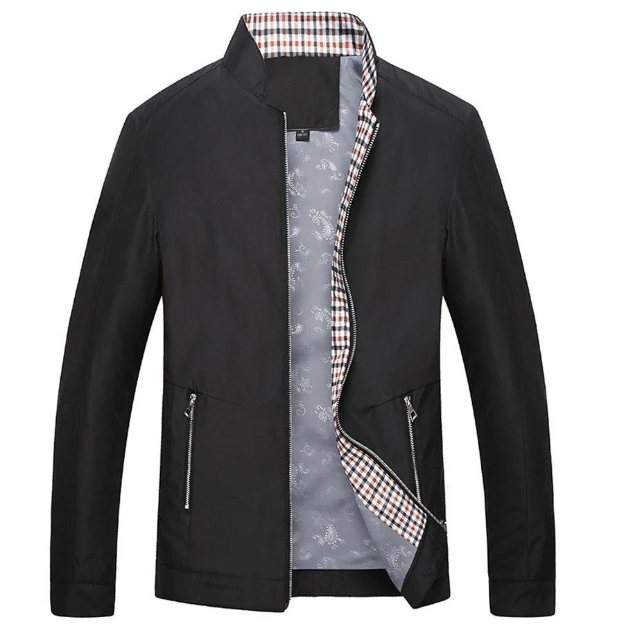 Новинка 2018 Мужская Повседневная Деловая куртка размера плюс M 4XL с карманом на
